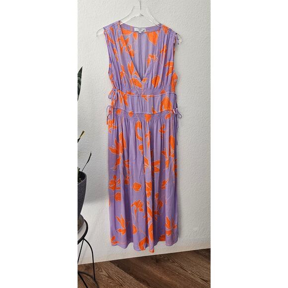 Thakoon Collective Floral Midi Dress - Size 10 - MSRP $370 Beachy - Picture 3 of 8